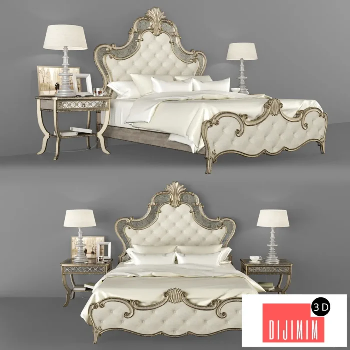 Hooker furniture bed - Görsel 1