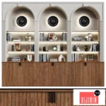 Mid-century shelving unit 01