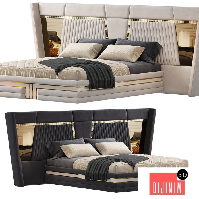 Hermes Modern Bed - Görsel 1