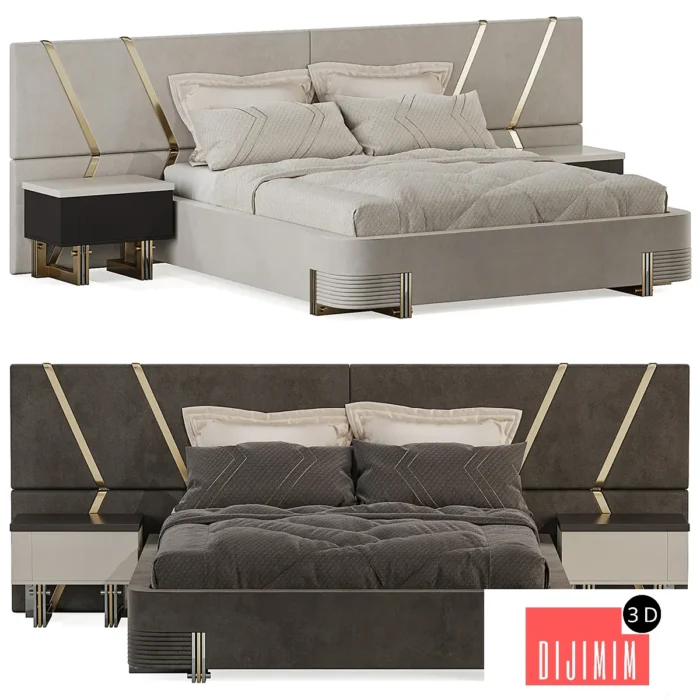 Bed Pierro by Zebrano Mobilya - Görsel 1