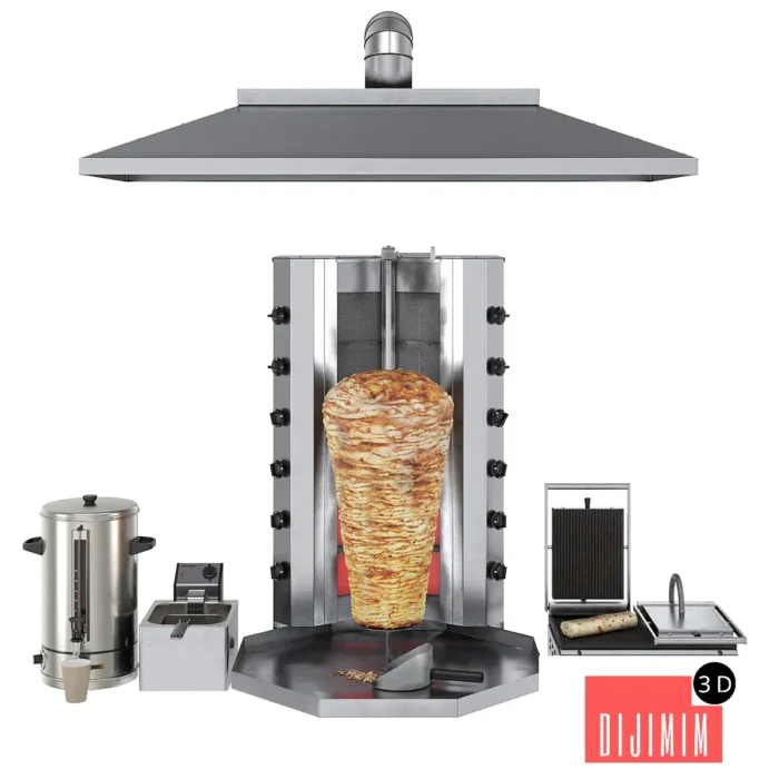 Equipment for Shawarma cafe - Görsel 1