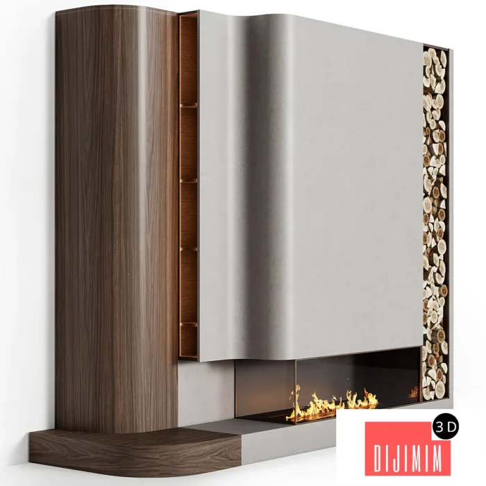Fireplace modern 106 - Görsel 1