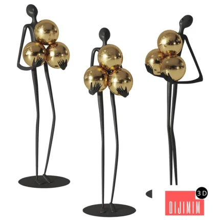Ball huggin figure ornament from BOMAROLAN