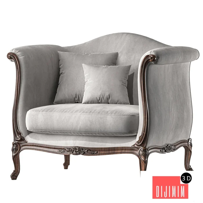 christies serpertine armchair art 336 - Görsel 1