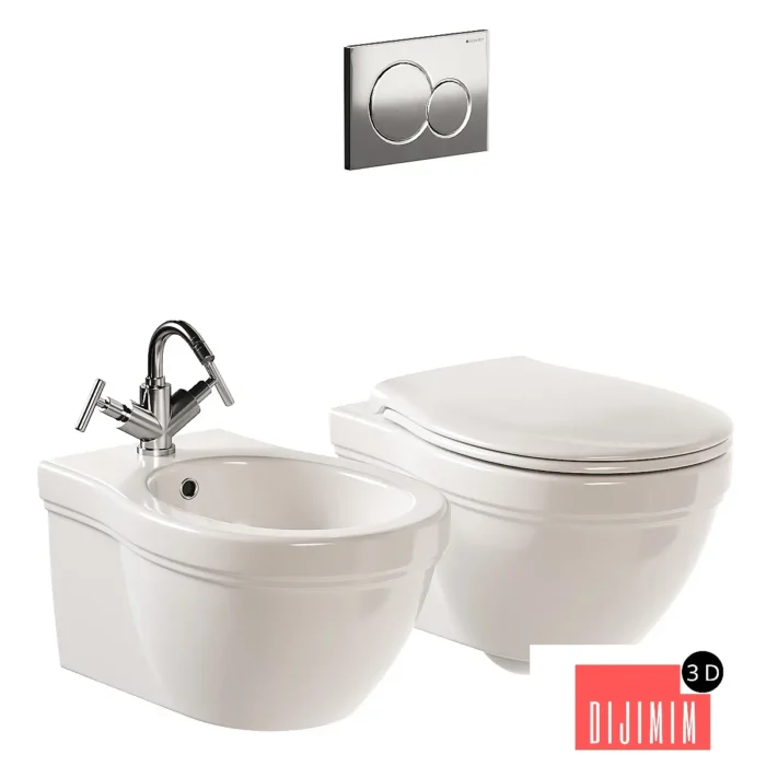 GSI Ceramica Classic Wall-Hung WC - Görsel 1