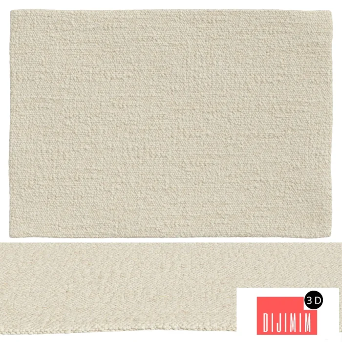 Carpet Diano Knit Effect Wool by La Redoute - Görsel 1