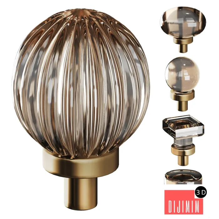 Crystal Furniture Handles - Görsel 1