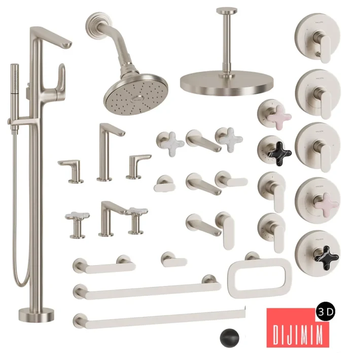 Faucet and shower set by Kallista - Görsel 1
