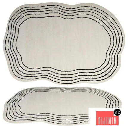 Tapeto viscosa beige RAMZAN