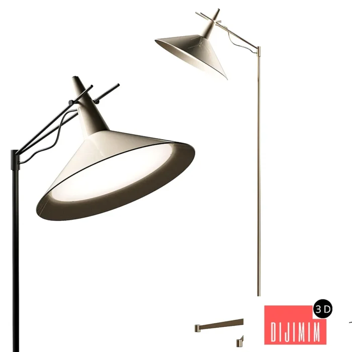 CB2 Paul McCobb Exposior Floor Lamp - Görsel 1