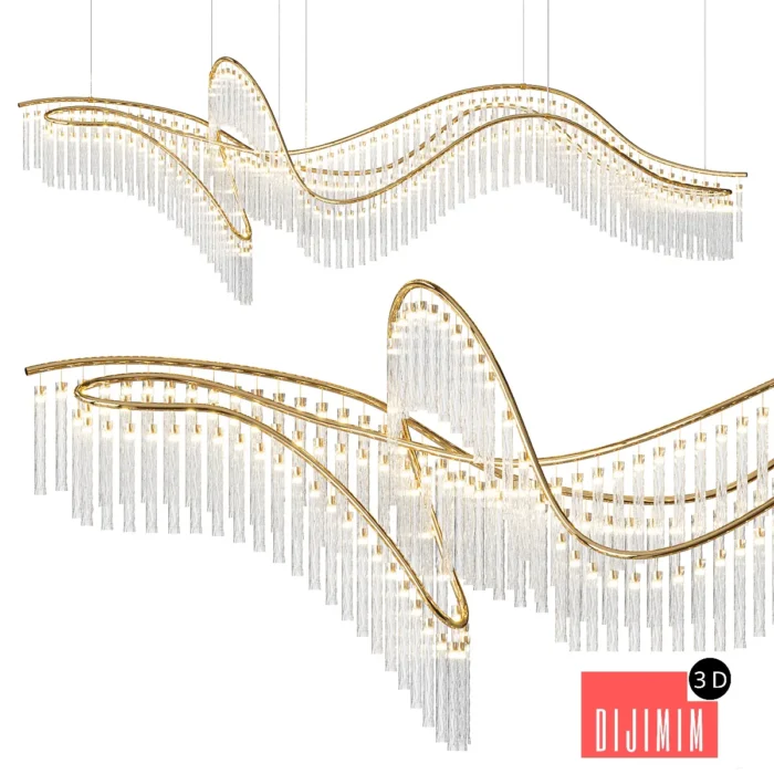 Eden Custom Linear Pendant - Görsel 1