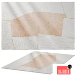 Torn Shape Wool Rug