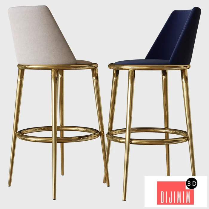Aurora Imbottita Stool Cantori - Görsel 1