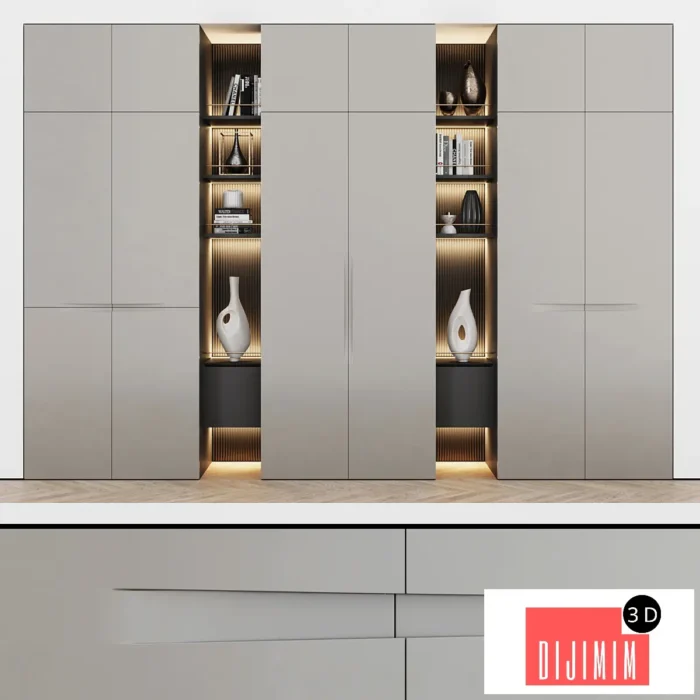Contemporary wardrobe 01 - Görsel 1