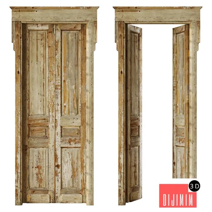 Old classic door 005 - Görsel 1