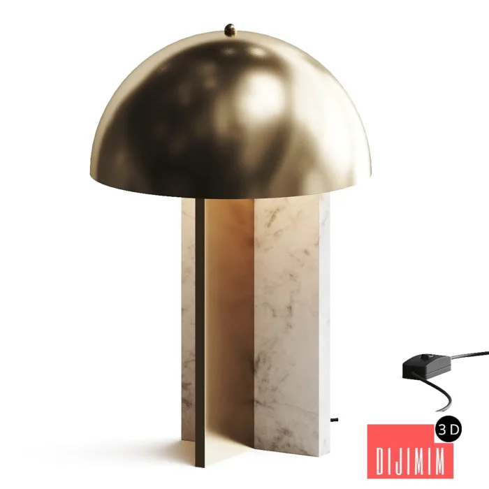Curio Dome Table Lamp - Görsel 1
