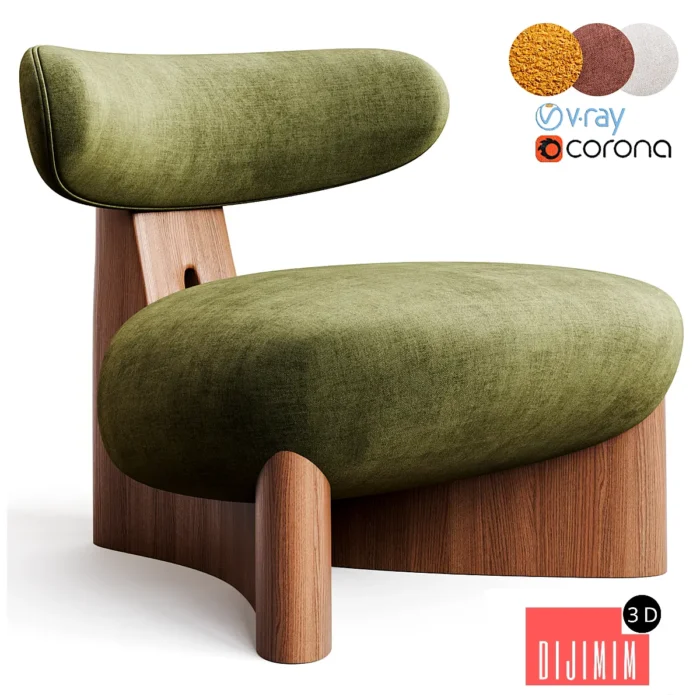 ENNE GOBI Fabric armchair - Görsel 1