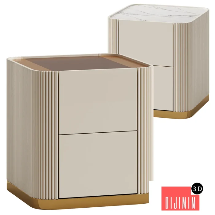 Board Bedside Table - Görsel 1