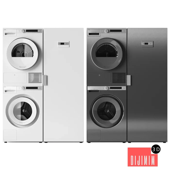 A set of equipment from the Asko brand for the laundry room - Görsel 1
