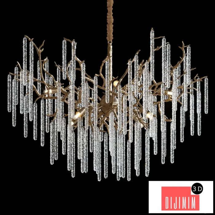 Pendant lamp Chandelier LARSINGE CH by Lampatron - Görsel 1