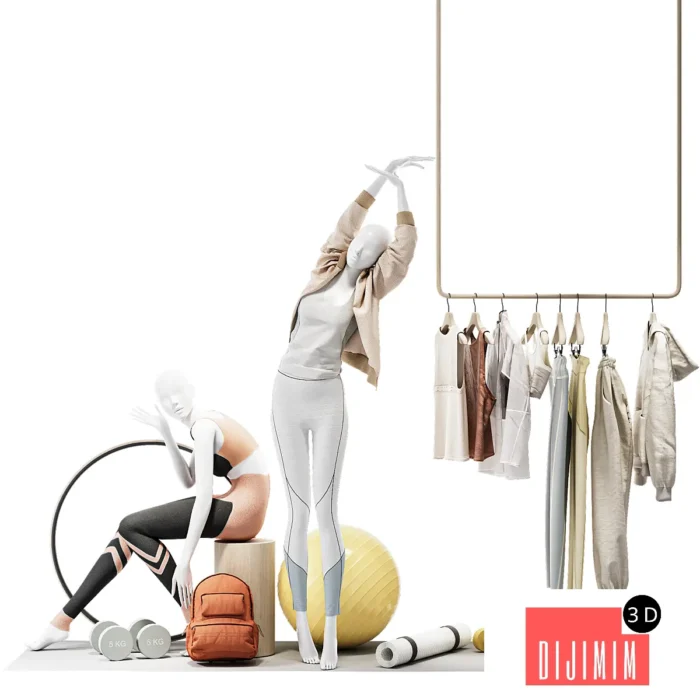 Showcase for a sports store - Görsel 1