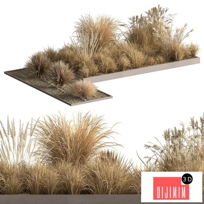 Plant Box - Outdoor Dry Bushes 687 - Görsel 1