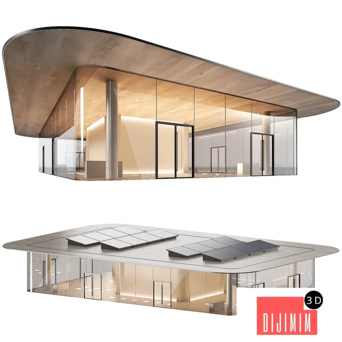 Commercial building 7. Exhibition salon store. Showroom. Museum. - Görsel 1