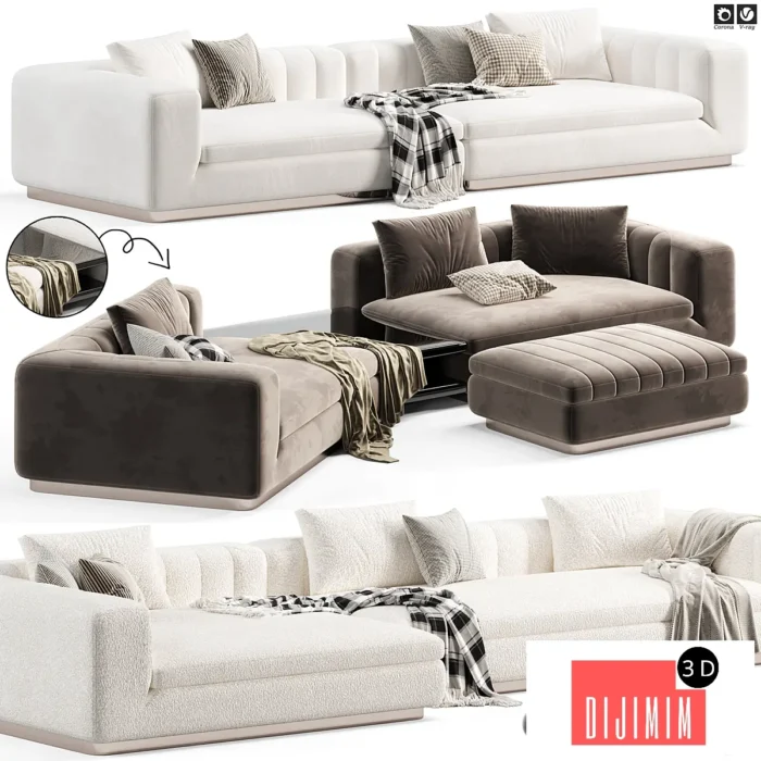 Minotti Riley 2-Seater Sofa - Görsel 1