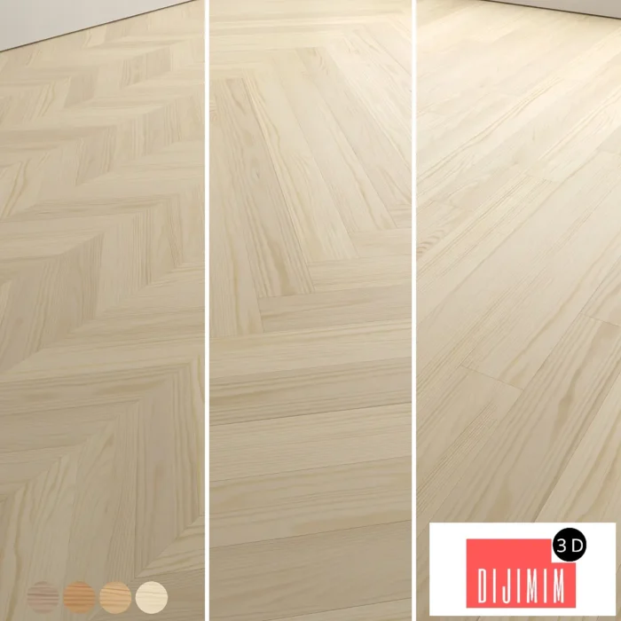 Pine wood flooring and parquet Set 53 - Görsel 1