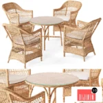 Charlot Exterior Chair and Victoria Cafe Table