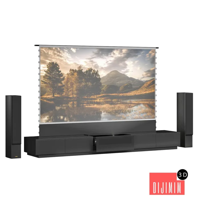 Vividstorm Laser TV Cabinet Monte Carlo - Görsel 1