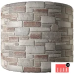 Decorative facing wild rubble stone rock masonry